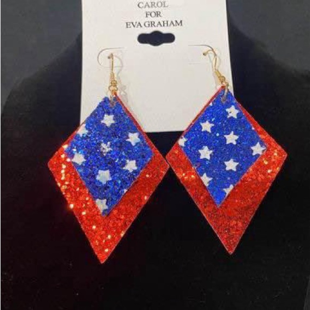 New With Tags Bundle 18 Pair Patriotic Red White & Blue American July 4 …